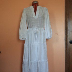 Long sleeve white dress